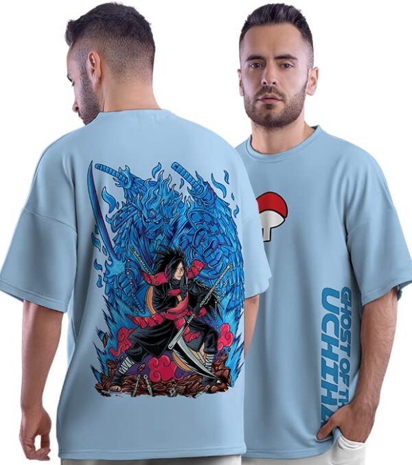 Naruto Madara Uchiha Anime Oversized T-Shirt